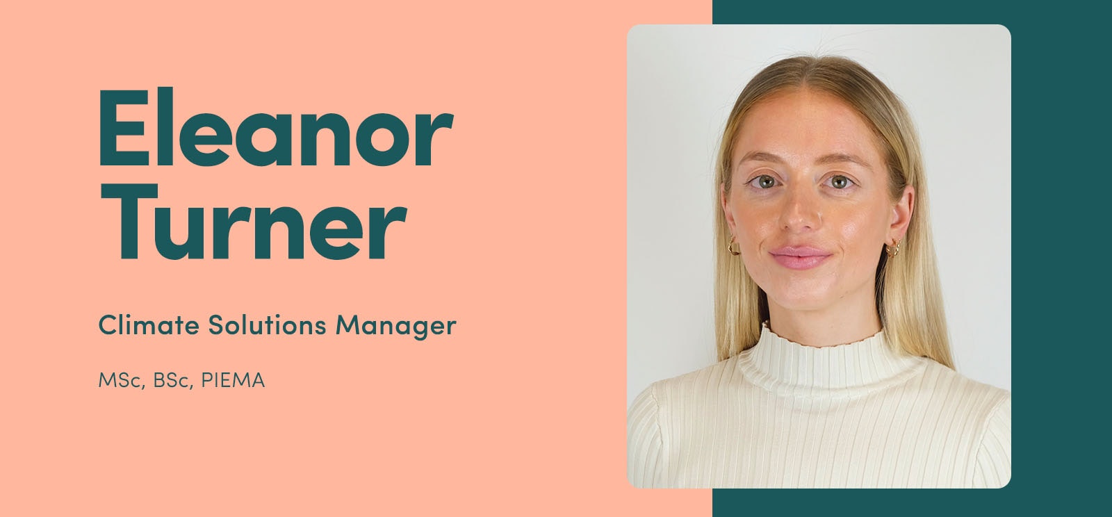 Eleanor Turner, Climate Solutions Manager