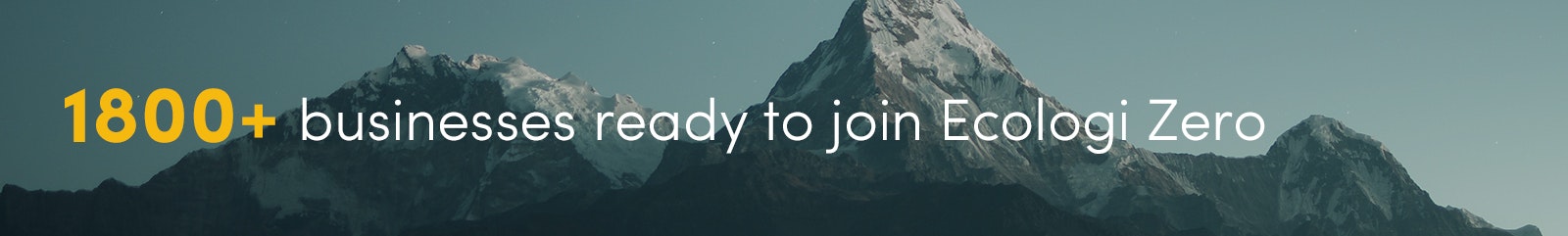 1800+ businesses ready to join Ecologi Zero