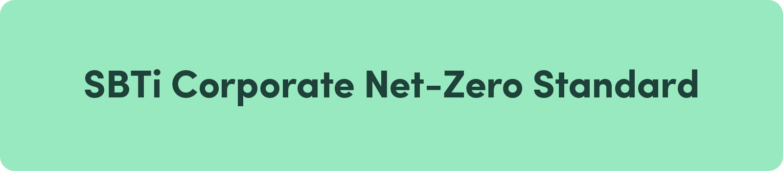 SBTi Corporate Net-Zero Standard